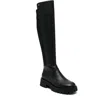 Michael Michael Kors Asher Womens Zipper Leather Over-the-knee Boots In Black