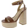 Michael Michael Kors Ashton Womens Leather Block Heel Platform Sandals In Multi