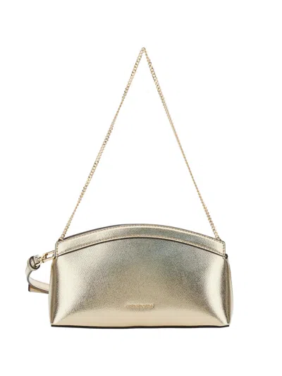 Michael Michael Kors Athena Metallic Chain Shoulder Bag In Gold