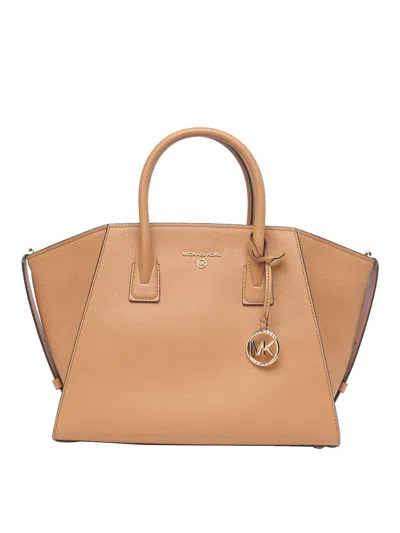 Michael Michael Kors Avril Handbag In Beige