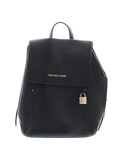 Pre-owned Michael Michael Kors Backpack In Black
