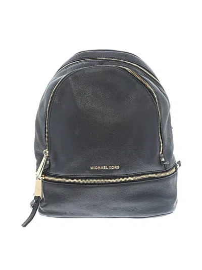 Pre-owned Michael Michael Kors Backpack In Black