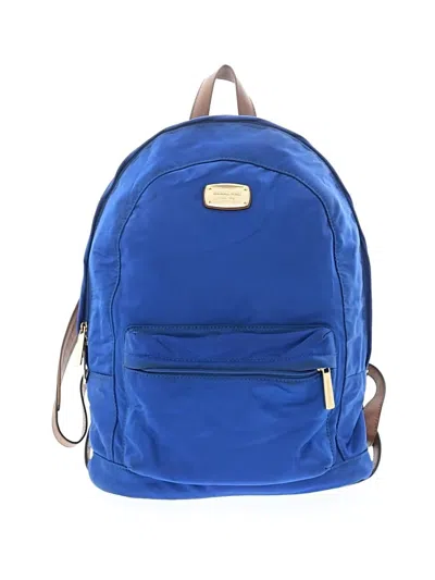 Pre-owned Michael Michael Kors Backpack In Blue