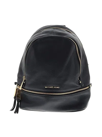 Pre-owned Michael Michael Kors Backpack In Blue