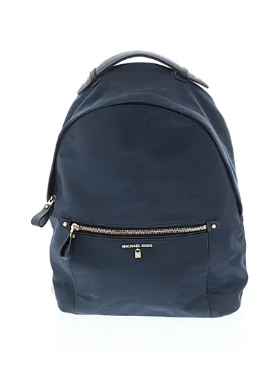 Pre-owned Michael Michael Kors Backpack In Blue