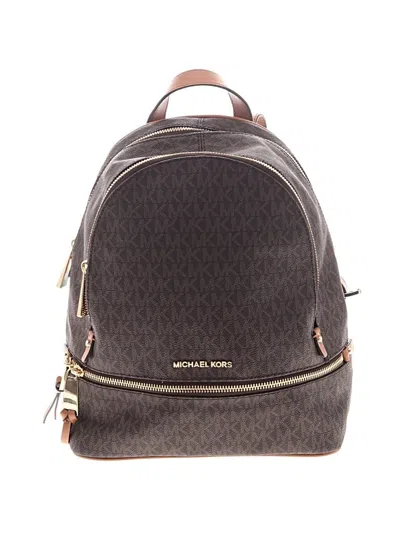 Pre-owned Michael Michael Kors Backpack In Brown