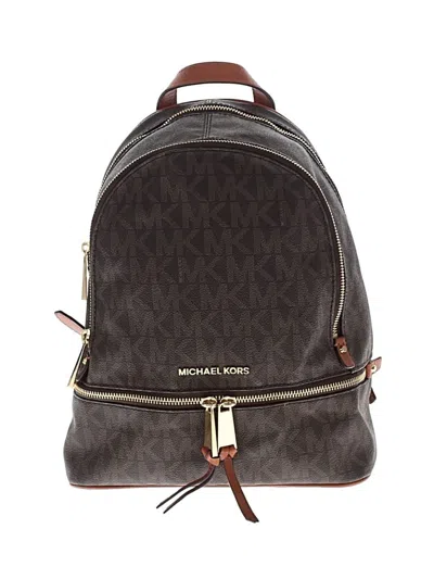 Pre-owned Michael Michael Kors Backpack In Brown