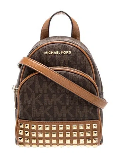 Pre-owned Michael Michael Kors Backpack In Brown