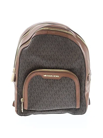 Pre-owned Michael Michael Kors Backpack In Brown