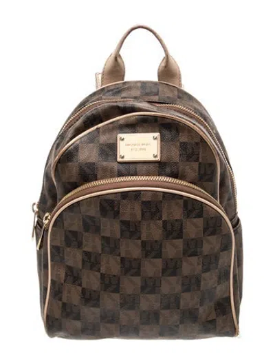 Pre-owned Michael Michael Kors Backpack In Brown