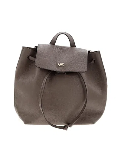 Pre-owned Michael Michael Kors Backpack In Gray