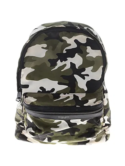 Pre-owned Michael Michael Kors Backpack In Green