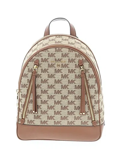 Pre-owned Michael Michael Kors Backpack In Ivory