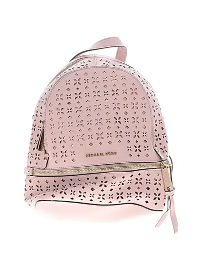 Pre-owned Michael Michael Kors Backpack In Pink