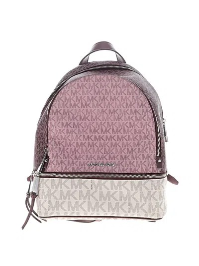 Pre-owned Michael Michael Kors Backpack In Pink