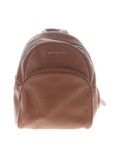 Pre-owned Michael Michael Kors Backpack In Tan