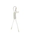 Michael Michael Kors Bag Charm With Logo In Metallic