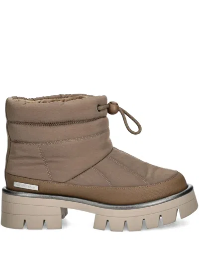 Michael Michael Kors Barton Chunky-sole Ankle Boots In 褐色