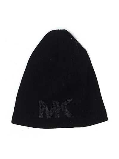 Pre-owned Michael Michael Kors Beanie Hat In Black