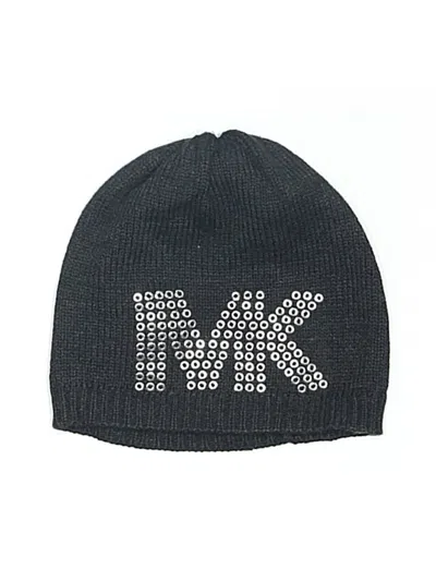 Pre-owned Michael Michael Kors Beanie Hat In Black