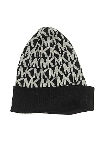 Pre-owned Michael Michael Kors Beanie Hat In Black