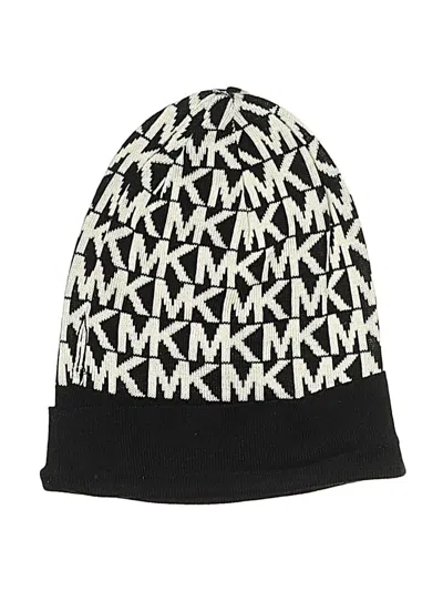 Pre-owned Michael Michael Kors Beanie Hat In Black