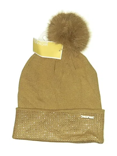 Michael Michael Kors Beanie Hat In Gold