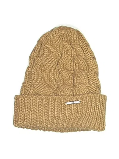 Pre-owned Michael Michael Kors Beanie Hat In Tan