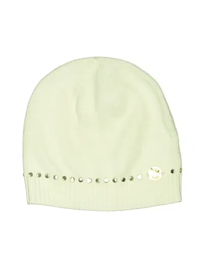 Pre-owned Michael Michael Kors Beanie Hat In White