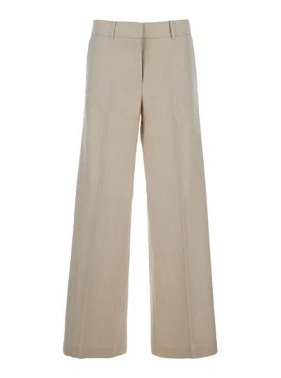 Michael Michael Kors Beige Pants With Wide Leg