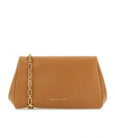 Michael Michael Kors Belle Chained Shoulder Bag In Brown