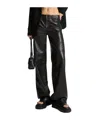 Michael Michael Kors Michael By Michael Kors Leather Pants In Black