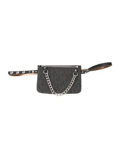 Pre-owned Michael Michael Kors Belt Bag In Black