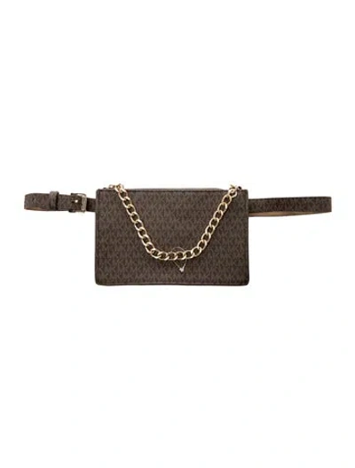 Pre-owned Michael Michael Kors Belt Bag In Brown