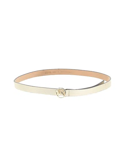 Pre-owned Michael Michael Kors Belt In Ivory