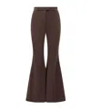 Michael Michael Kors Belt-loops Flared Trousers In Brown