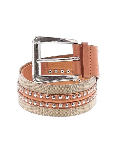 Pre-owned Michael Michael Kors Belt In Tan