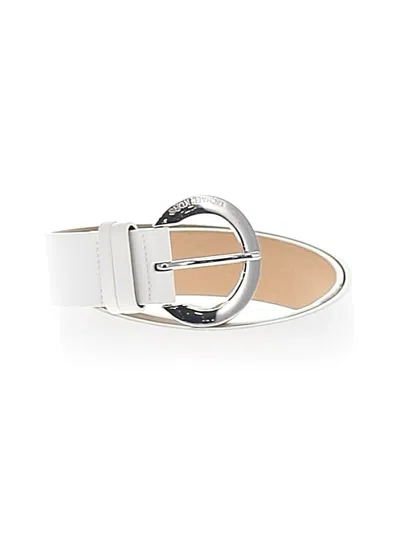 Pre-owned Michael Michael Kors Belt In White