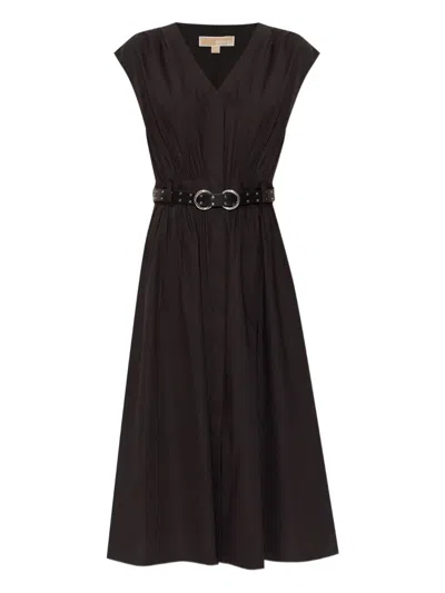 Michael Michael Kors Cotton Popeline Midi Dress