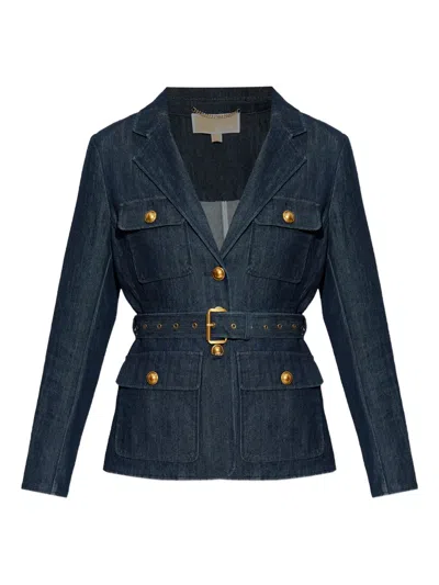 MICHAEL MICHAEL KORS BELTED DENIM JACKET