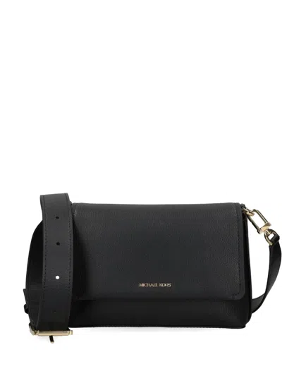 Michael Michael Kors Belted Flap Bag In Black