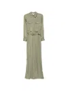 BELTED SILK-SATIN JUMPSUIT