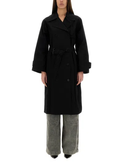 Michael Michael Kors Belted Trench Coat In Black