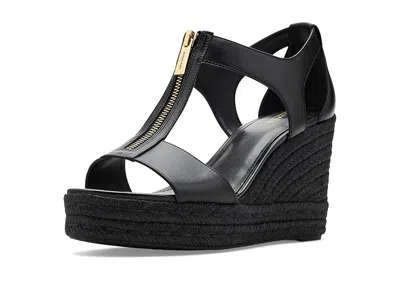 Michael Michael Kors Berkley Mid Wedge In Black