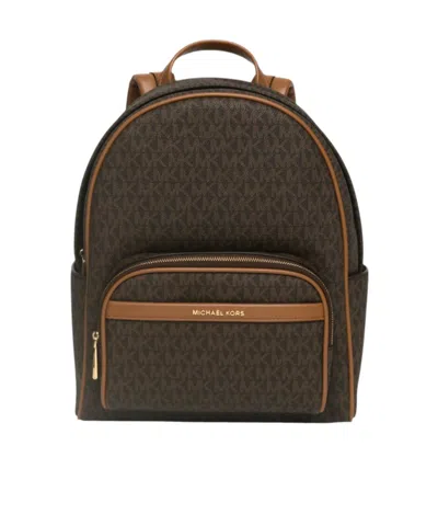 Michael Michael Kors Bex Medium Signature Logo Backpack In Black