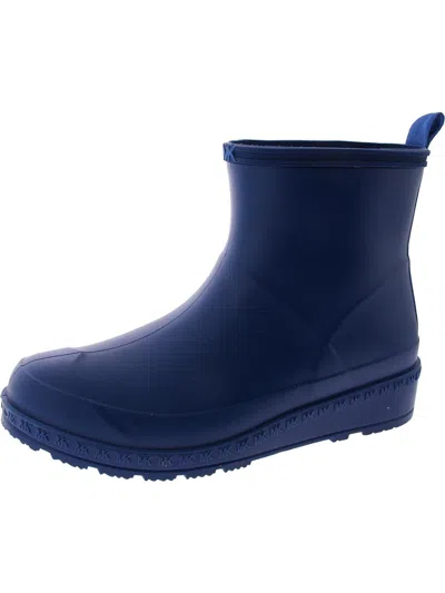 Michael Michael Kors Bhfo Womens Water Resistant Ankle Rain Boots In Blue