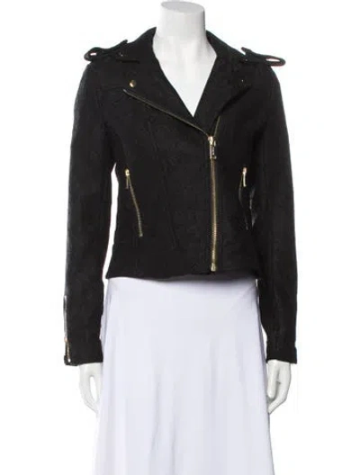 Pre-owned Michael Michael Kors Biker Jacket In Black