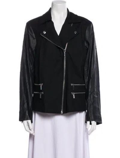 Pre-owned Michael Michael Kors Biker Jacket In Black