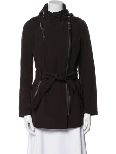 Pre-owned Michael Michael Kors Biker Jacket In Brown