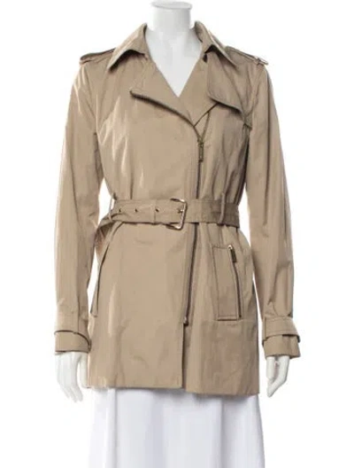 Pre-owned Michael Michael Kors Biker Jacket In Neutrals